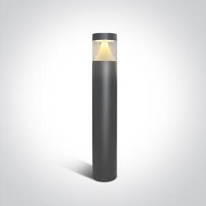 Schrack Venkovní sloupkové svítidlo Polis LED 12W 4000K, antracit, výška 80cm, IP65