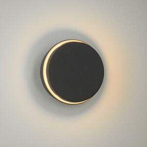 Schrack Venkovní nástěnné svítidlo s otočným stínítkem Niku LED 12W 3000K, antracit, průměr 14cm, IP54
