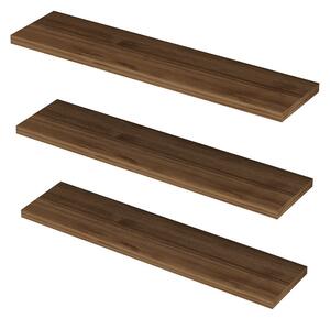 Polička Boss Walnut, 3 ks