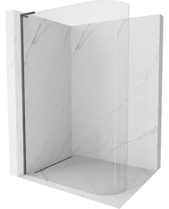 Mexen Kioto L, sprchová zástěna Walk-In 120 x 200 cm, 8mm čiré sklo, grafitový profil, 800-120-103-66-06