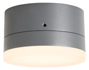 Schrack Venkovní stropní svítidlo Zelda LED 12W 3000K, antracit, průměr 10,8cm, IP54
