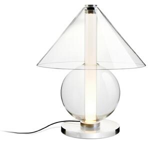 Marset A724-100-50-22K Fragile, designová stolní lampa LED 3,6W 2200K z čirého skla se stmívačem, výška 35cm