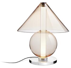 Marset A724-100-46-22K Fragile, designová stolní lampa LED 3,6W 2200K z ambrového skla se stmívačem, výška 35cm