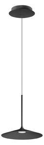 Linea Light 8351 Poe_P1, moderní černé závěsné svítidlo LED 7W 3000K, průměr 17,5cm