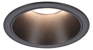 Paulmann 94871 Cole Coin, bodovka v černé úpravě, 1x6W LED 2700K tříkrokové stmívání, prům. 8,8cm, IP44