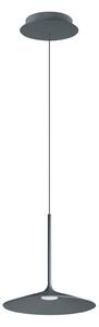 Linea Light 8353 Poe_P1, moderní šedé závěsné svítidlo LED 7W 3000K, průměr 17,5cm
