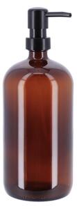 Dávkovač mýdla Amber, hnědá/ s černými prvky, 1000 ml
