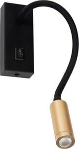 Kanlux 32519 - LED Flexibilní lampička TONIL LED/3,3W/230V černá/zlatá