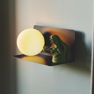 Nordlux 2312931003 Lilibeth, černá nástěnná lampa s poličkou a vypínačem 1xE14, šířka 35cm