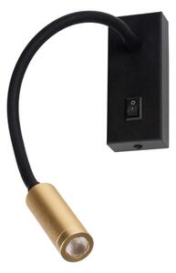 Kanlux 32519 - LED Flexibilní lampička TONIL LED/3,3W/230V černá/zlatá