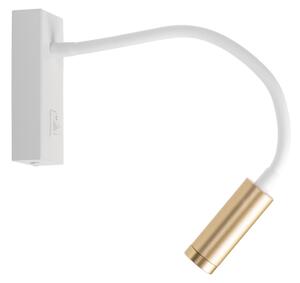 Kanlux 32518 - LED Flexibilní lampička TONIL LED/3,3W/230V bílá/zlatá