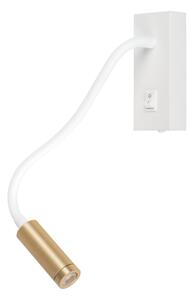 Kanlux 32518 - LED Flexibilní lampička TONIL LED/3,3W/230V bílá/zlatá