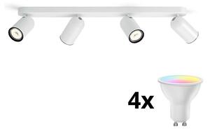 Philips - LED RGBW Stmívatelné bodové svítidlo 4xGU10/4,8W/230V3000K bílá + DO