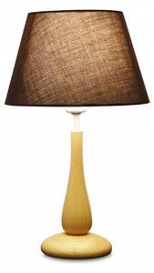 Light for home - Jednoduchá stolní lampa s dřevěným podstavcem 