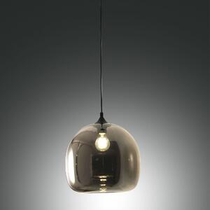 Fabas 3490-40-126 Maia, závěsné svítidlo z kouřového skla, 1x60W E27, prům. 31cm