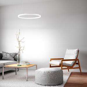Fabas 3508-40-102 Giotto, kruhové svítidlo pro zavěšení, 36W LED 3000K, bílá, prům. 60cm