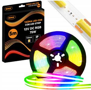 BERGE LED pásek RGB COB 12V - 450D - 15W/m -IP20 - 5m