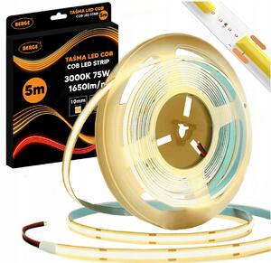 BERGE LED pásek COB Neon 12V - 528D - 15W/m - IP20 - 5m - 1650lm - teplá barva