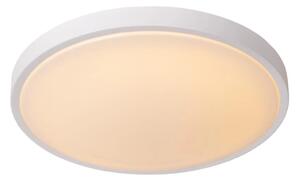 LUCIDE 79110/40/31 DASHER stropní svítidlo se senzorem D410mm LED 24W/1300lm 2700K IP44 bílá, opálová