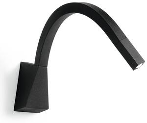 Linea Light 7227 Snake_W3, černá flexibilní LEDka k posteli bez vypínače, 2W LED 3000K, délka 47cm