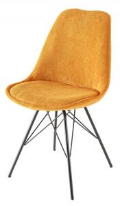 Jídelní židle SCANDINAVIA CORD tmavě žlutá / černá Nábytek | Jídelní prostory | Jídelní židle | Všechny jídelní židle