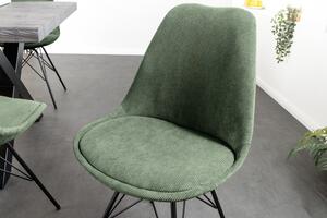 Jídelní židle SCANDINAVIA CORD zelená / černá skladem