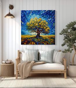 Obraz na plátně - Strom života mořské nebe FeelHappy.cz Velikost obrazu: 40 x 40 cm