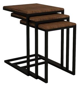 Odkládací stolek Ege Walnut, 3 ks