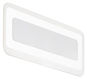 Linea Light 8880 Antille_S, nástěnné svítidlo z pískovaného skla a bílého kovu, 14W LED 3000K, délka 31cm