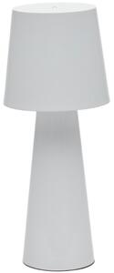 Bílá kovová stolní LED lampa Kave Home Arenys M
