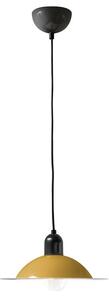 Stilnovo 8981 Lampiatta, retro žluté závěsné svítidlo, 1x7W LED E27, prům. 28,2cm