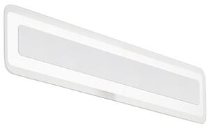 Linea Light 8885 Antille_S, nástěnné svítidlo z pískovaného skla a bílého kovu, 28W LED 3000K, délka 61,4cm