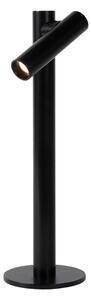 LUCIDE 27503/02/30 ANTRIM stolní lampička V358mm LED 2,2W/140lm 2700K IP54 černá, bezdrátová nabíjecí podložka