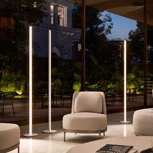 Linea Light 9815 Halfpipe_FL, bílá stojací lampa pro přímé a nepřímé osvětlení , 35W LED 3000K, výška 183cm