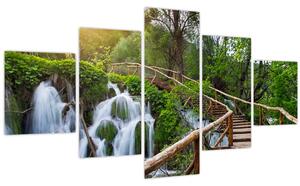 Obraz - Plitvická jezera (125x70 cm)
