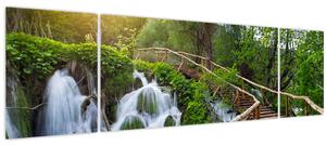 Obraz - Plitvická jezera (170x50 cm)
