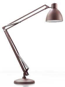 Leucos JJ Big, rezavo-hnědá stojací lampa se stmívačem, 1x45W LED 2700/3000K, výška 225cm