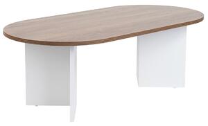 Konferenční stolek Sable Walnut White