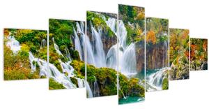 Obraz - Národní park Plitvická jezera (210x100 cm)