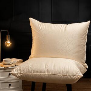 Tříkomorový péřový polštář Royal Silk: Champagne 50x70cm Nízký