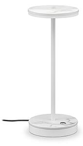 Linea Light 9679M Gemini_Tab, bílá stolní LED lampička, 9W LED 2700K, výška 29,6cm
