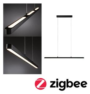 Paulmann 79885 Lento, Zigbee černé lineární závěsné svítidlo se svícením nahoru-dolu, 3x13,5W LED tunnable white, stmívatelné, délka 100cm