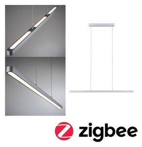 Paulmann 79886 Lento, Zigbee matně chromové lineární závěsné svítidlo se svícením nahoru-dolu, 3x13,5W LED tunnable white, stmívatelné, délka 100cm