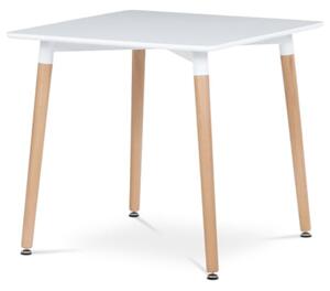Jídelní stůl Autronic 80x74 cm bílý MDF mat DT-303 WT
