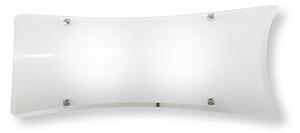 Fabas 3113-26-102 Milton, nástěnné svítidlo z ohnutého skla, 2x60W, 50x20cm