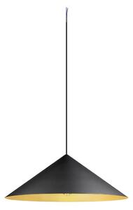 SLV 1008508 Magico 55, kónické závěsné svítidlo 1xE27, černá/zlatá, průměr 55cm