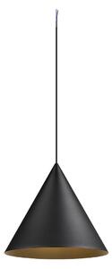 SLV 1008503 Magico 38, kónické závěsné svítidlo 1xE27, černá, průměr 38cm