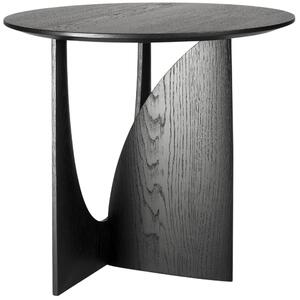 Ethnicraft Černý dubový odkládací stolek Geometric 51 cm