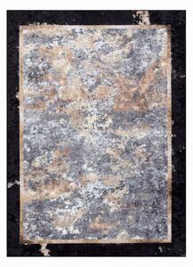 Makro Abra Kusový koberec pratelný MIRO 51328.804 Abstraktní protiskluzový šedý zlatý Rozměr: 80x150 cm