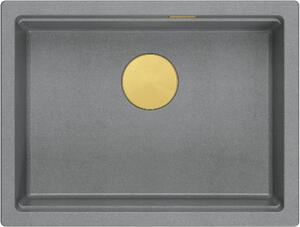 Quadron Logan dřez graniteq 56x45 cm šedá/grafitová/onyx HQJ6045U5_PVDG1_U